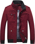 Chaqueta Hombre Cuello Pie Classic Urban Shelter Múltiples Bolsillos