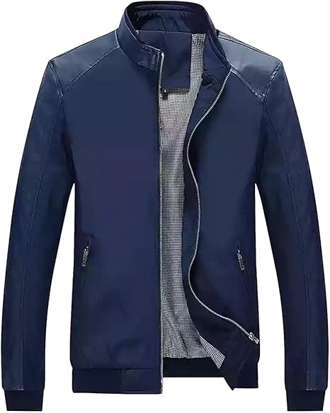 Chaqueta Hombre Drill Eco Cuero Forrado Ropa Casual