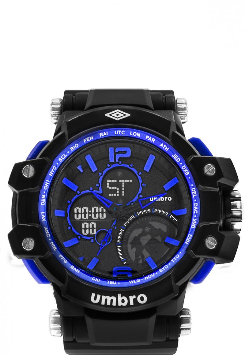 RELOJ DIGITAL ANALÓGICO UMBRO NEGRO