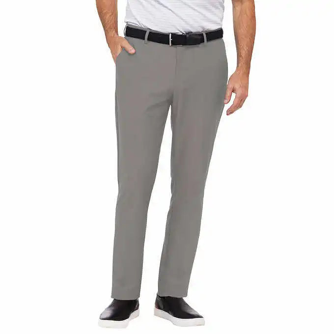 Pantalón chino Greg Norman para hombre corte clásico elástico negro