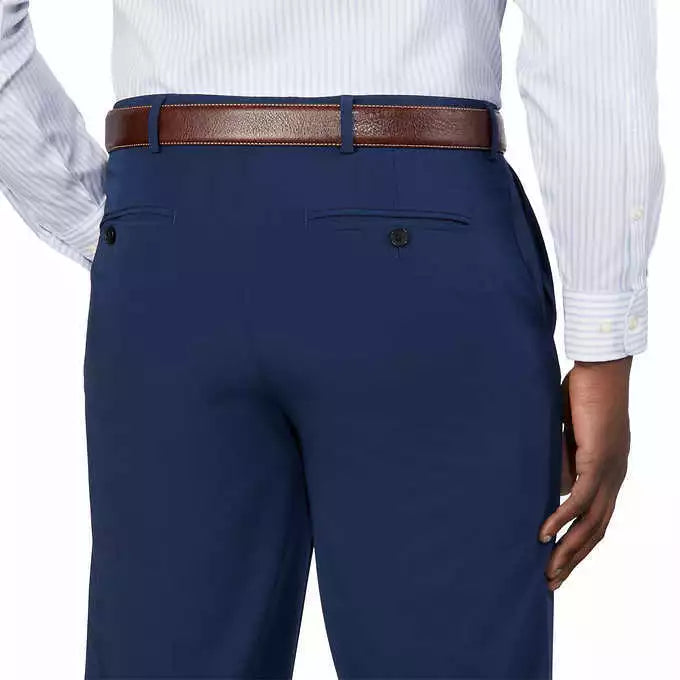 Pantalón chino Greg Norman para hombre corte clásico elástico negro