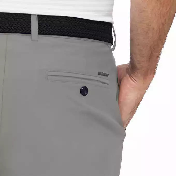 Pantalón chino Greg Norman para hombre corte clásico elástico negro